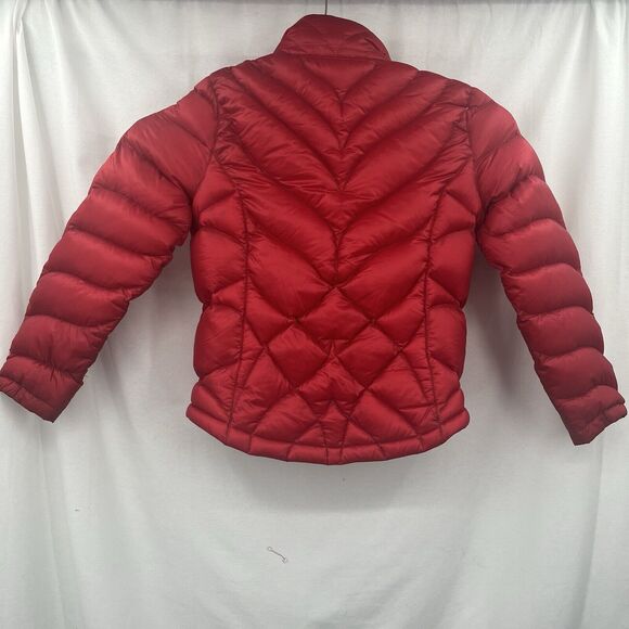 Women’s LL Bean Ultralight Goose Down Jacket 850 Puffer Red Size Small READ - Picture 3 of 7